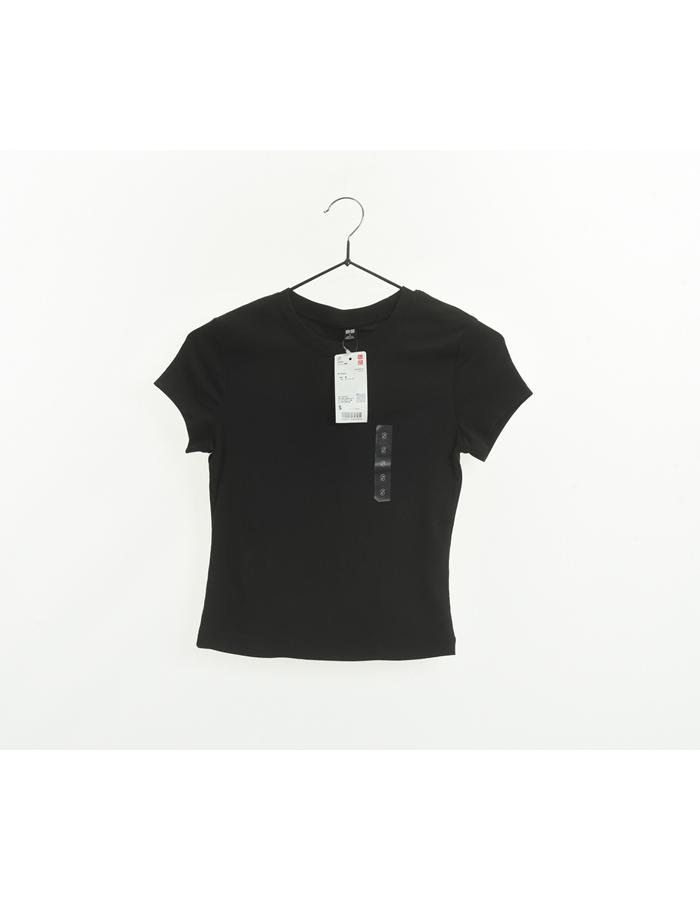 (새상품)UNIQLO 유니클로 코튼 크롭 티셔츠/WOMAN S